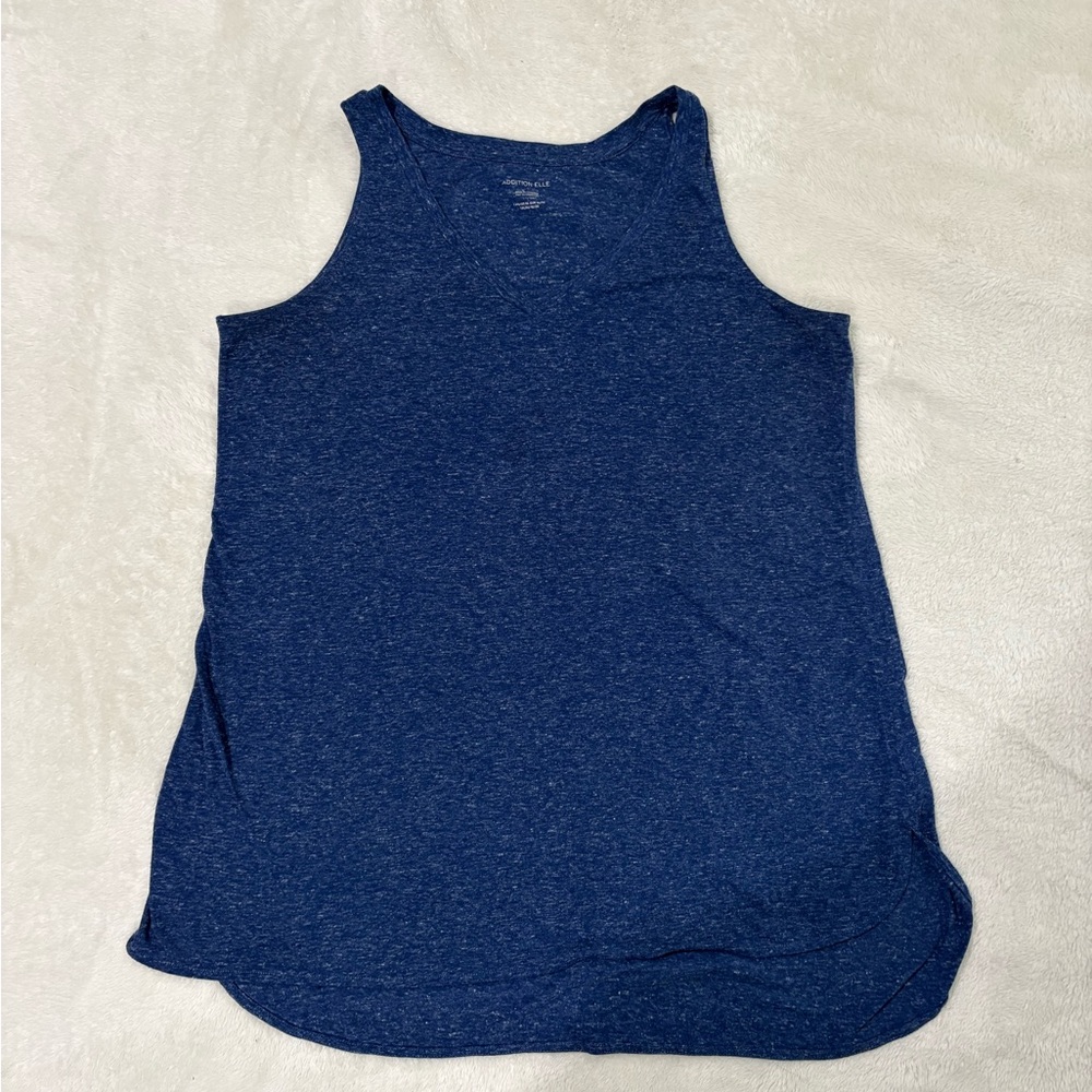 Penningtons Dark Blue Flowy Summer Vibes Sleeveless Top Addition Elle Size 1X
